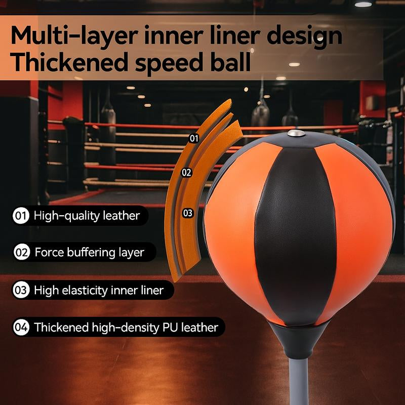 High quality boxing punching bag for training with adjustable height 360° bounce, portable for stress relief and fitness