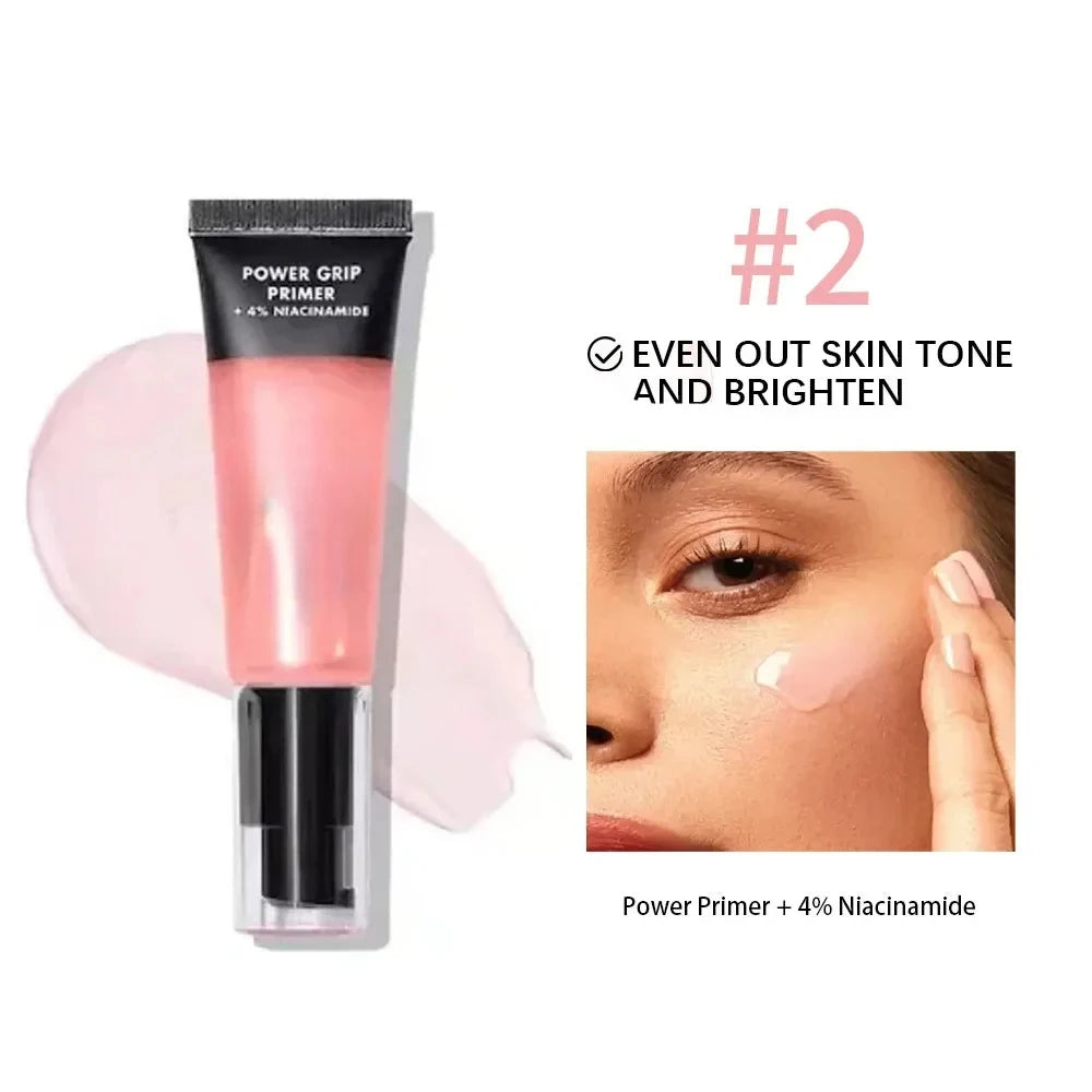 Power Grip Primer Gel Brightening Hyaluronic Acid Hydrating Moisturizing Long-Lasting Wear Face Brighten Contour Makeup Cosmetic