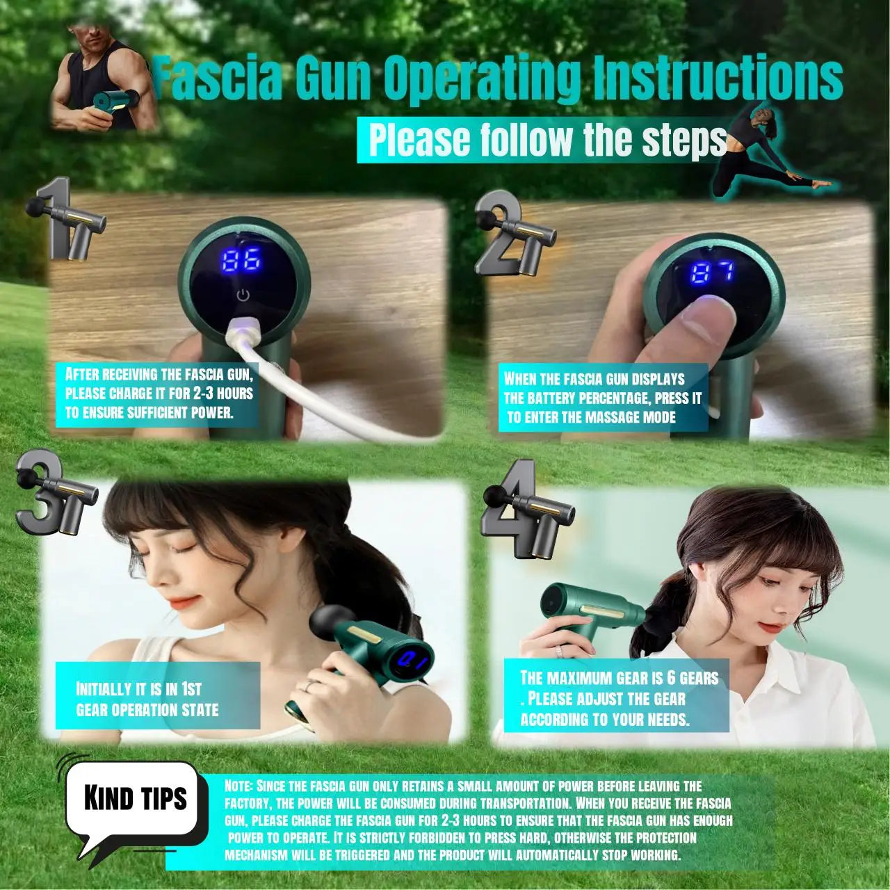 Mini Massage Gun – Portable Deep Tissue Percussion Massager for Body, Back, Neck & Legs