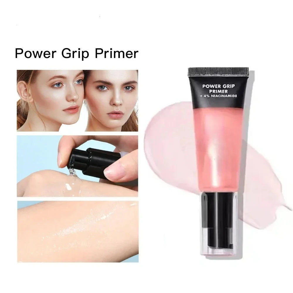 Power Grip Primer Gel Brightening Hyaluronic Acid Hydrating Moisturizing Long-Lasting Wear Face Brighten Contour Makeup Cosmetic