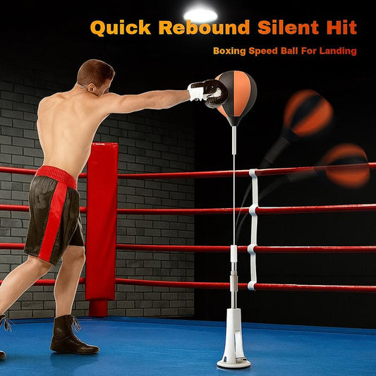 High quality boxing punching bag for training with adjustable height 360° bounce, portable for stress relief and fitness