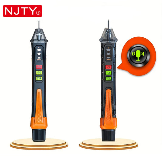 T02A Voltage Detector Electrical Pen AC Voltage Tester Smart Breakpoint Finder 12-1000V Non-Contact T02B Voice Broadcast