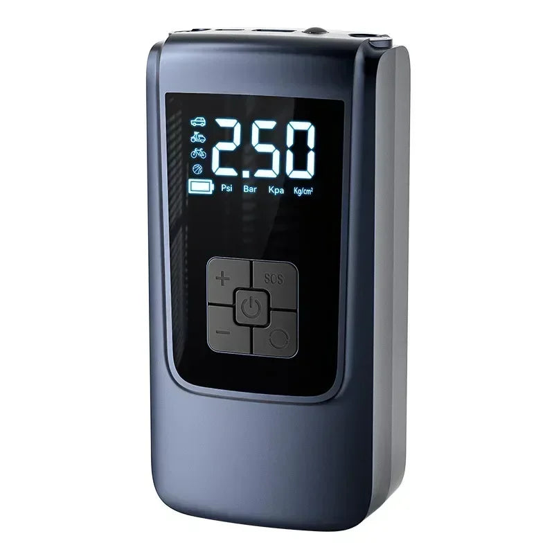 Portable Air Compressor for Car – 12V Electric Tire Inflator for Cars, Motorcycles & Bikes